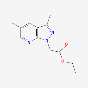 ethyl (3,5-dimethyl-1H-pyrazolo[3,4-b]pyridin-1-yl)acetate