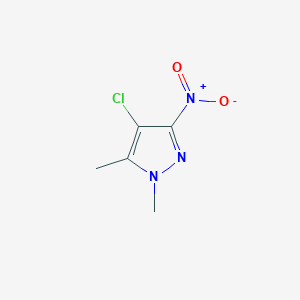 molecular formula C5H6ClN3O2 B7811373 4-chloro-1,5-dimethyl-3-nitro-1H-pyrazole 
