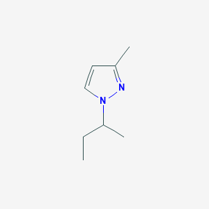 molecular formula C8H14N2 B7811421 1-sec-butyl-3-methyl-1H-pyrazole 