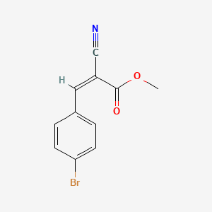 molecular formula C11H8BrNO2 B7811453 methyl (2Z)-3-(4-bromophenyl)-2-cyanoprop-2-enoate 
