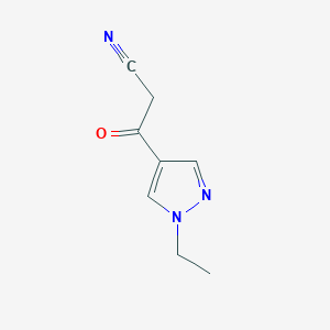3-(1-ethyl-1H-pyrazol-4-yl)-3-oxopropanenitrile