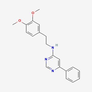 molecular formula C20H21N3O2 B7811552 N-[2-(3,4-dimethoxyphenyl)ethyl]-6-phenylpyrimidin-4-amine 