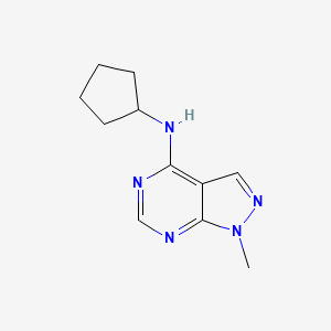 N-cyclopentyl-1-methylpyrazolo[3,4-d]pyrimidin-4-amine