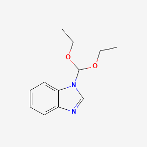 molecular formula C12H16N2O2 B7811631 1-(diethoxymethyl)-1H-benzimidazole 