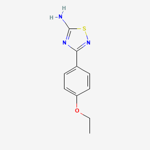 molecular formula C10H11N3OS B7811693 3-(4-Ethoxyphenyl)-1,2,4-thiadiazol-5-amine 