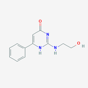 2-(2-hydroxyethylamino)-6-phenyl-1H-pyrimidin-4-one