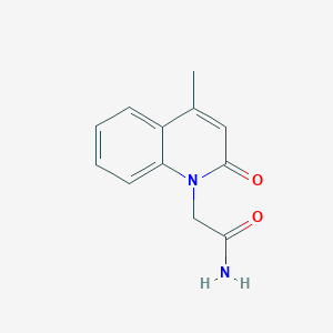 molecular formula C12H12N2O2 B7811832 2-(4-甲基-2-氧代喹啉-1(2H)-基)乙酰胺 