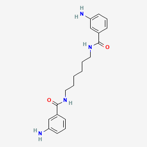 3-amino-N-[6-[(3-aminobenzoyl)amino]hexyl]benzamide