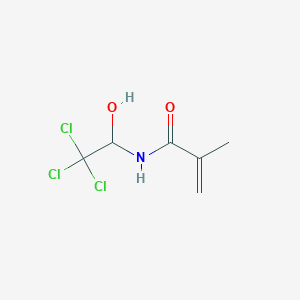 molecular formula C6H8Cl3NO2 B078119 N-(2,2,2-Trichloro-1-hydroxyethyl)methacrylamide CAS No. 14825-93-5