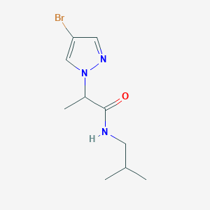 2-(4-bromo-1H-pyrazol-1-yl)-N-(2-methylpropyl)propanamide