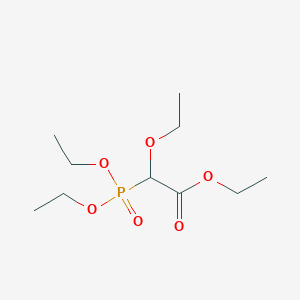 molecular formula C10H21O6P B078123 2-二乙氧基膦酰基-2-乙氧基乙酸乙酯 CAS No. 13676-06-7