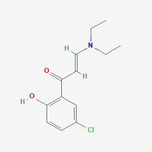 molecular formula C13H16ClNO2 B7812488 (E)-1-(5-chloro-2-hydroxyphenyl)-3-(diethylamino)prop-2-en-1-one 