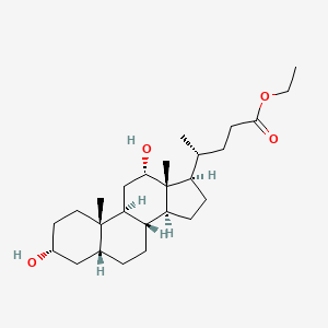 molecular formula C26H44O4 B7812491 (R)-Ethyl 4-((3R,5R,8R,9S,10S,12S,13R,14S,17R)-3,12-dihydroxy-10,13-dimethylhexadecahydro-1H-cyclopenta[a]phenanthren-17-yl)pentanoate 