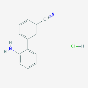 molecular formula C13H11ClN2 B7812607 2'-Aminobiphenyl-3-carbonitrile hydrochloride CAS No. 1197237-84-5