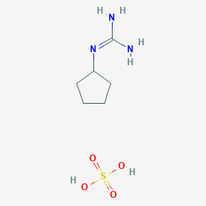 molecular formula C6H15N3O4S B7812623 2-Cyclopentylguanidine sulfate(1:1) CAS No. 5422-62-8