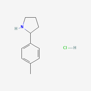 molecular formula C11H16ClN B7812636 2-p-Tolyl-pyrrolidine hydrochloride 
