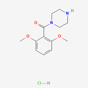 molecular formula C13H19ClN2O3 B7812658 (2,6-Dimethoxyphenyl)-piperazin-1-ylmethanone;hydrochloride CAS No. 1197232-94-2