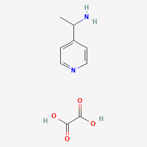 molecular formula C9H12N2O4 B7812665 Oxalic acid;1-pyridin-4-ylethanamine 