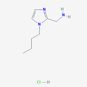 molecular formula C8H16ClN3 B7812695 (1-Butylimidazol-2-yl)methanamine;hydrochloride 