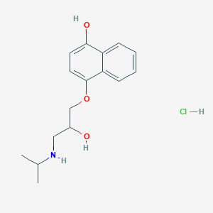 molecular formula C16H22ClNO3 B078127 4-羟基普萘洛尔盐酸盐 CAS No. 14133-90-5