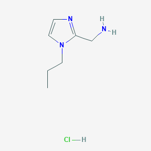 molecular formula C7H14ClN3 B7812702 (1-Propylimidazol-2-yl)methanamine;hydrochloride 