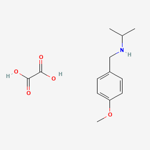N-[(4-methoxyphenyl)methyl]propan-2-amine;oxalic acid