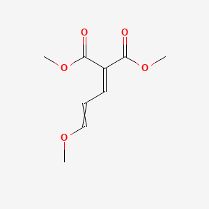 molecular formula C9H12O5 B7812737 2-(3-Methoxy-allylidene)-malonic acid dimethyl ester 