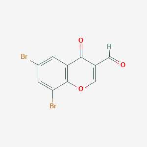 molecular formula C10H4Br2O3 B7812786 6,8-二溴-3-甲酰色酮 CAS No. 42059-76-7