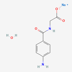 molecular formula C9H11N2NaO4 B7812801 4-Aminohippuric acid sodium salt hydrate 