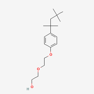 molecular formula C18H30O3 B7812808 2-{2-[4-(1,1,3,3-Tetramethylbutyl)phenoxy]ethoxy}ethanol CAS No. 68310-57-6