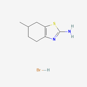 molecular formula C8H13BrN2S B7812838 6-Methyl-4,5,6,7-tetrahydrobenzo[d]thiazol-2-amine hydrobromide 
