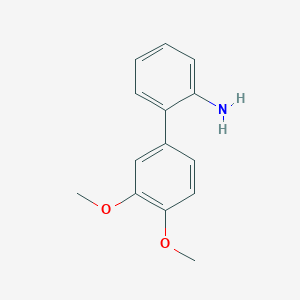 molecular formula C14H15NO2 B7812851 3',4'-Dimethoxy-biphenyl-2-ylamine 