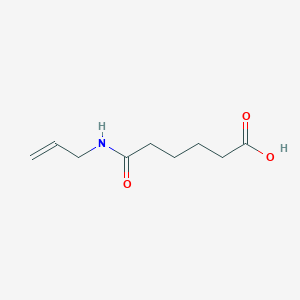 molecular formula C9H15NO3 B7812867 6-Oxo-6-(prop-2-enylamino)hexanoic acid 
