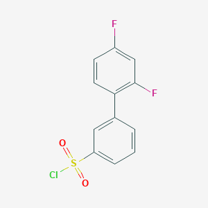 molecular formula C12H7ClF2O2S B7812904 2',4'-Difluoro-biphenyl-3-sulfonylchloride 