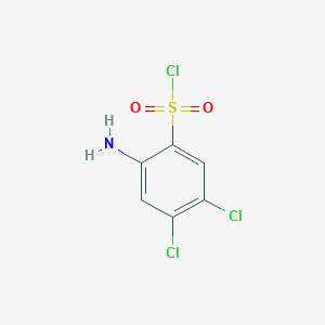 molecular formula C6H4Cl3NO2S B7812996 2-Amino-4,5-dichlorobenzene-1-sulfonyl chloride 