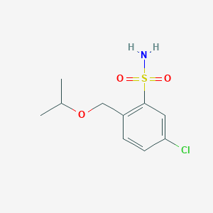 molecular formula C10H14ClNO3S B7813006 5-Chloro-2-(propan-2-yloxymethyl)benzenesulfonamide 