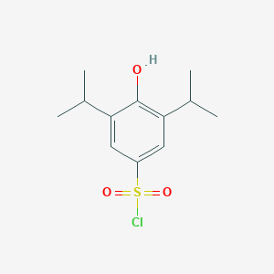 4-Hydroxy-3,5-di(propan-2-yl)benzene-1-sulfonyl chloride