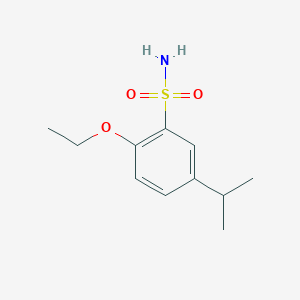 molecular formula C11H17NO3S B7813060 2-Ethoxy-5-propan-2-ylbenzenesulfonamide 