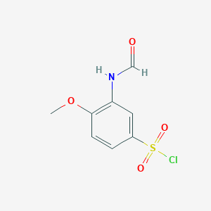 3-Formamido-4-methoxybenzenesulfonyl chloride