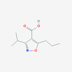 molecular formula C10H15NO3 B7813092 3-Isopropyl-5-propylisoxazole-4-carboxylic acid 