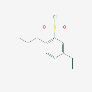 5-Ethyl-2-propylbenzene-1-sulfonyl chloride