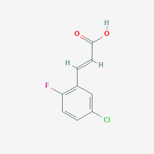 molecular formula C9H6ClFO2 B7813140 5-Chloro-2-fluorocinnamic acid 