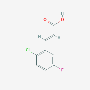 molecular formula C9H6ClFO2 B7813145 2-Chloro-5-fluorocinnamic acid 