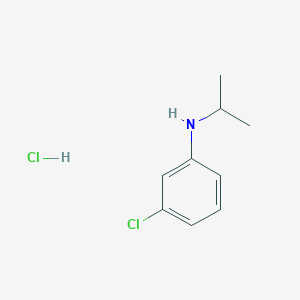 molecular formula C9H13Cl2N B7813149 3-chloro-N-propan-2-ylaniline;hydrochloride CAS No. 1197235-11-2