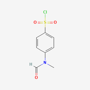 molecular formula C8H8ClNO3S B7813164 4-[Formyl(methyl)amino]benzenesulfonyl chloride 