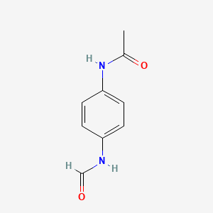 molecular formula C9H10N2O2 B7813166 N-(4-formamidophenyl)acetamide 
