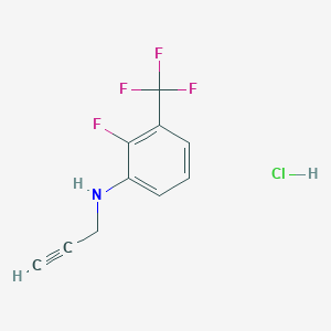 2-fluoro-N-prop-2-ynyl-3-(trifluoromethyl)aniline;hydrochloride