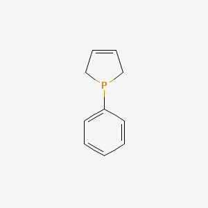 molecular formula C10H11P B7813199 1-苯基-2,5-二氢-1H-磷杂环戊烯 CAS No. 28278-54-8