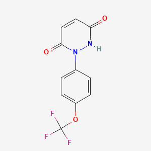 molecular formula C11H7F3N2O3 B7813214 1-[4-(Trifluoromethoxy)phenyl]-1,2-dihydropyridazine-3,6-dione CAS No. 68042-23-9