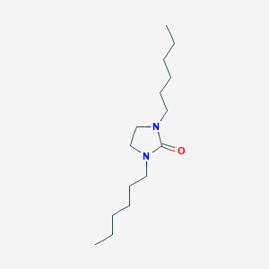 molecular formula C15H30N2O B7813232 1,3-Dihexylimidazolidin-2-one 